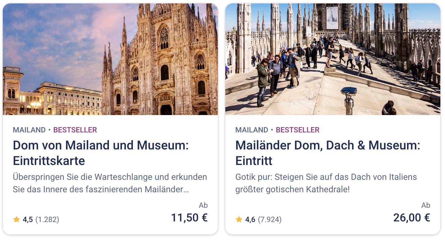 Mailänder Dom Ticket